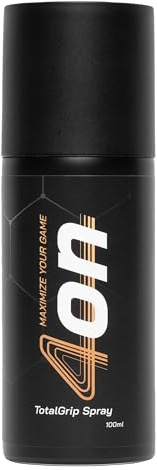 4on TotalGrip Spray - Antideslizante para Mejorar el Grip de la Pala de Padel. Proporciona Máximo Agarre y Fricción para Manos Sudorosas. 100ml