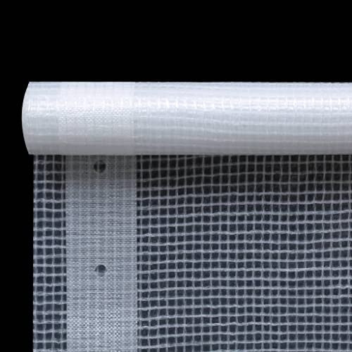 Generico Telone Leno 260 g/m² 2x6 m Bianco,Bianco,3.82kg,45547