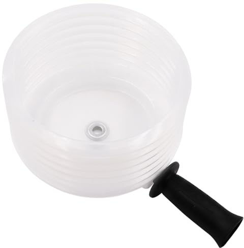 Hole Saw Dust Bowl, 125mm Drill Ash Bowl Drywall Du-st Collector with Handle, Drills Dust Catcher Hole Saw Dusts Cover for Installing Recessed Lights, Works with Holes Saws