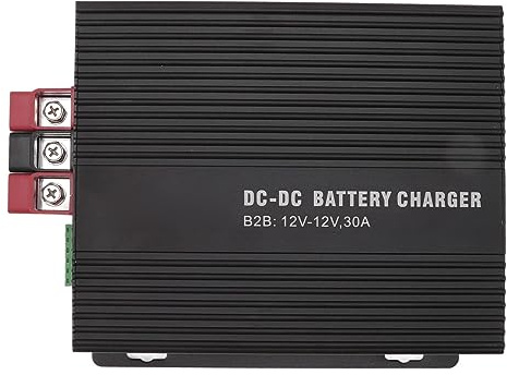 Marhynchus Caricabatterie 12V 30A DC-DC con Controllo APP per Pannello Solare e Alternatore per Auto Caricabatterie Automatico Intelligente Caricatore Automatico (B2B1230)