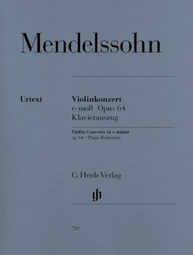 Concerto pour violon en mi mineur op. 64: Klavierauszug