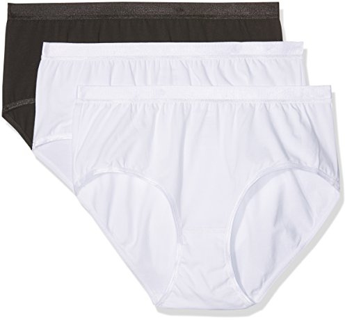 Ulla Popken Femme Grandes Tailles Culottes Taille Haute, Lot de 3 309783