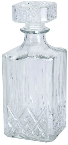 A.I. & E. Clásica 900 ml 0,9 litros Jarra – Jarra de Cristal Whisky coñac Botella Whisky Licor Vino Botella