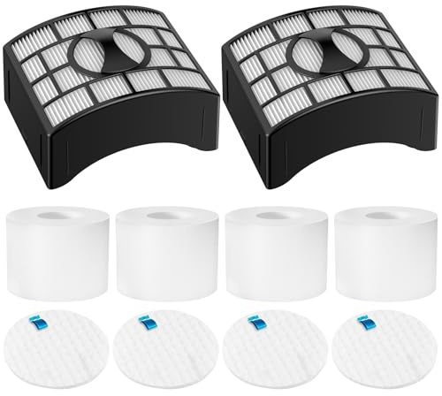 Colorfullife UV700 Vacuum Filter Replacement Kit for Shark DuoClean Speed Lift-away NV770, NV771, UV700, Repalce Part XFF600, XHF600