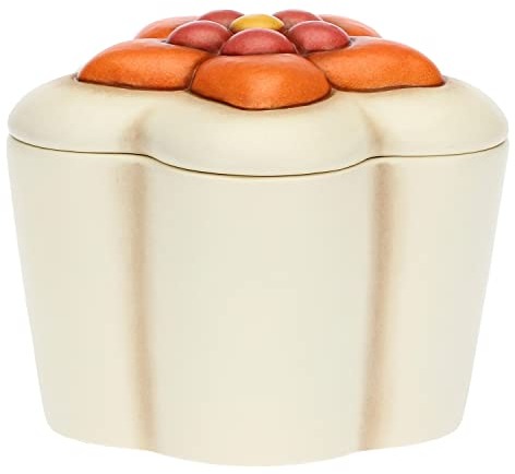 THUN Pasqua 2023, Scatolina Porta Cioccolatini in Ceramica Decorata a Mano, Linea Pasqua Favolosa, 13.2x13.2x11 cm h