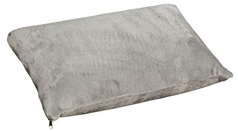 Gelschaum Reise- & Schwimmbad-Kopfkissen 30x20x5 cm | Made in Europa | Weiches Memory-Schaum Kissen für Kinder & Babys | Mit bequemen grauem Bezug | Ideal für Strand, Auto & unterwegs