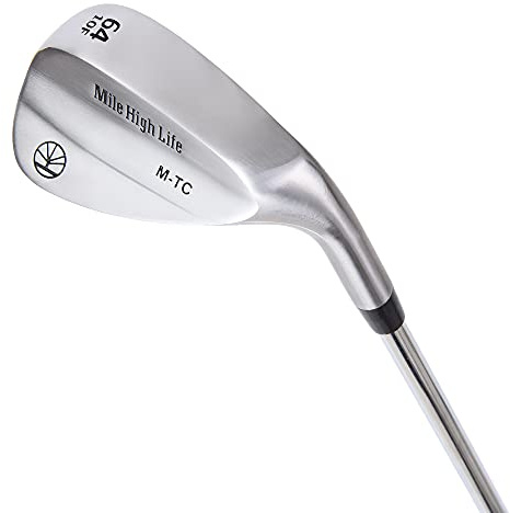 Mile High Life | Smidda wedgeklubbset för golf | Golf Gap Wedge set för nybörjare | Beröm kil golfklubbor för män och kvinnor (silver-64 grader)