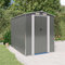 Tidyard Capanno,Capannone,Casetta,da Giardino,per Esterno,con Porte,in Metallo,Acciaio,Grigio Chiaro,192x274x223 cm,Capanno Casetta Attrezzi da Giardino Acciaio,Capanno Casetta Utensili in Metallo