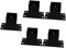 Angoily 5pcs Gazebo Bracket Fence Panel Cap Sensor Topper Mailbox Post Protector Standing Hooks Trellis Fence Garden Fence Border for Dogs Wedges Gutter Railing Post Protector Iron Black