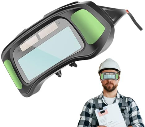 Xasbseulk Occhiali da saldatura auto oscuranti, occhiali da saldatura antiriflesso | occhiali protettivi UV Saldatura | Occhiali di protezione per gli occhi | Maschera saldatrice lente per saldatura
