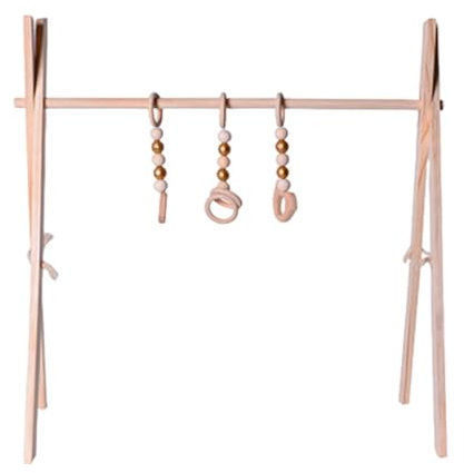 Gimnasia, Juegos De Cochecitos, Juguetes Colgantes Para Bebé De Madera Sonajeros Y Bolas | Arca Juego Bebés Trapecio Sensoriales Desmontables Regalo Recién Nacido De
