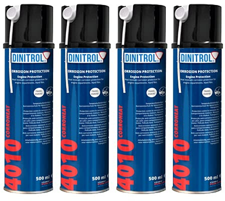Rejel Dinitrol Hochtemperatur-Klarwachs, 4 x 500 ml, Aerosol-Spraydosen