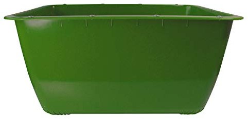 UvV 200 Liter Pflanztrog, Hochbeet Mörtelkübel 2. Wahl (Farben abweichend) Grün Mörtelwanne Blumenkübel Wasserbehälter, Futtertrog, Verwendung im Außenbereich, Stahlschiene zur Verstärkung