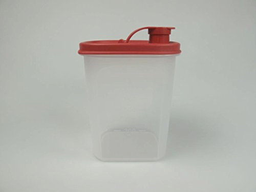 TUPPERWARE Erfrischer 1,0 L rot Eidgenosse Saft Kanne Mess & Go Circular