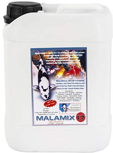 VITAMINE ERBE ENZIMI SISTEMA IMMUNITARIO CARPE KOI PESCI ROSSI LAGHETTO 2,5 LITRI