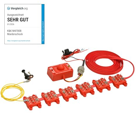 K&K M4700B - Marderschutz Hochspannung +/- Bürsten & 360° Ultraschall, IP67