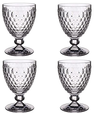 Villeroy & Boch Boston-Calice da Vino Bianco, Porcellana, 8.1 cm, 4 unità