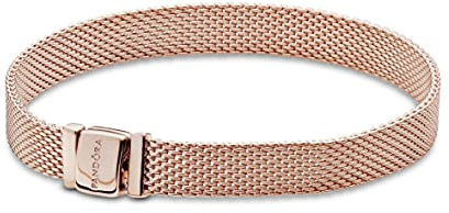 PANDORA Reflexions Armband in Roségold mit 14 Karat rosévergoldete Metalllegierung aus der PANDORA Timeless Collection, 17cm