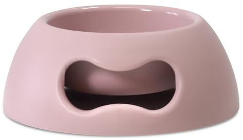 United Pets Pappy Ciotola Piccola per Cani, Eco-Friendly, di Design, Made in Italy, Rosa, Ciotola per Cani di Taglia Piccola e Gatti, capacità 350ml, S