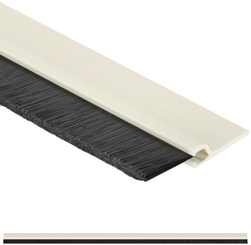 KOTARBAU® Bürstendichtung 1 m, Türdichtung 45 mm, Türbesen selbstklebend | Tür Windschutz, Zugluftstopper für Türen, Streifenbürste, Staub- & Insektenschutz, Bürstenleiste aus PVC, Beige