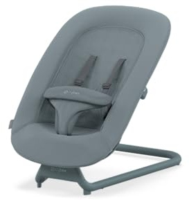 CYBEX Gold Bouncer, Babywippe mit Komforteinlage, Stone Blue | Babywippe mit Komforteinlage, kompatibel mit LEMO Hochstuhl, ab Geburt bis 3 Jahre, verstellbare Rückenlehne, atmungsaktiv
