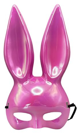omiinitio Osterhasen Maske Hasenohren Hasen Halbmaske Cosplay Halloween Kostüm Zubehör Für Frauen Und Mädchen Maskeraden