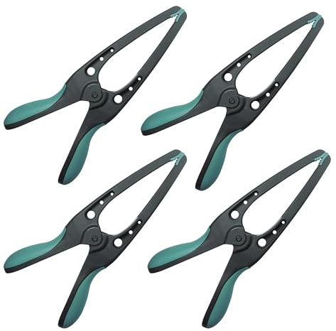 wolfcraft 4 morsetti a molla con bracci appuntiti PRO 70 I 8643000 I Morsetto di precisione per un'accuratezza millimetrica - ideale per progetti di bricolage e modellismo