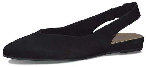 Tamaris Damen Klassische Ballerinas, Frauen Flats,Comfort Lining,TOUCHit-Fußbett,Slip-ons,klassisch elegant,Ballerinen,Black,37 EU