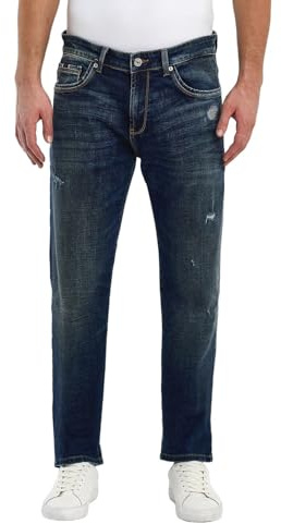 LTB Jeans herr Hollywood Z D – rak passform med medelhög midja och dragkedja i blått av bomullsblandning – storlek W36L34, blå, 36W x 34L