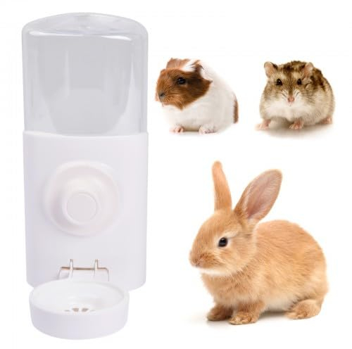 Cozlly Automatischen Wassertrinken Spender 600ml, Haustier Trinkflasche, Trinkflasche Kaninchen, Kleintier-Wasserflasche, Hängender Wasserspender, für Hasen, Chinchilla, Lgel, Frettchen, Hamster