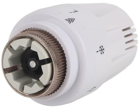 Válvula de Radiador Termostático de Latón, Válvula de Control de Temperatura para Calefacción de Agua, Tipo Recto (Disipador de Calor)