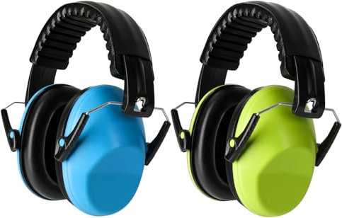 cumunebula Lot de 2 Casques Anti-Bruit Antibruit pour Enfants, Autisme, Tout-Petits, Concerts, Spectacles Aériens, Feux d'Artifice, Multicolore, Taille Unique