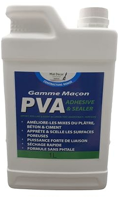 PVA industriel - Colle gamme mason - Adhésif et scellant - Utilisation intérieure et extérieure 1 Litres