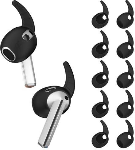 [5 Pares] Fundas de Ganchos para Las Orejas para Samsung Galaxy Buds 3, Fundas Antideslizantes Deportivas de Silicona para los oídos, antiarañazos, Accesorios para Auriculares Galaxy Buds 3, Color