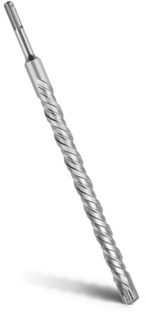 MOXPIFY - Punta per trapano da calcestruzzo, attacco SDS Plus, 20 x 360 mm, con 4 taglienti in metallo duro e doppia elica, per calcestruzzo, pietra, pietra naturale