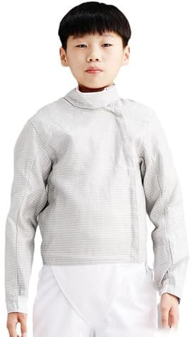 LYXXJRYBHD Fechtjacke, Schutzausrüstung für Männer und Frauen, Schutzkleidung für Säbelfechten, Fechtbekleidung für Linkshänder(58#)