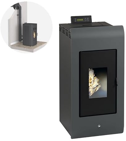 Pack Poêle à granulés ZARA 9 Etanche + Kit Conduit Ventouse (sortie façade) -