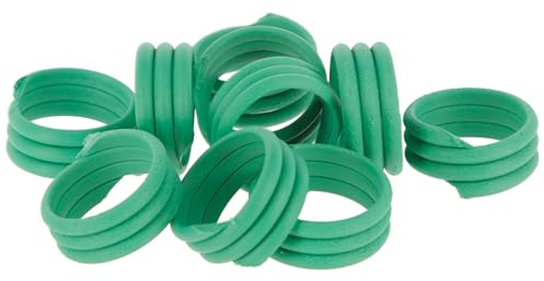Kerbl Hobbyfarming Spiralring 16 mm, grün Kunststoff, 100 Stück
