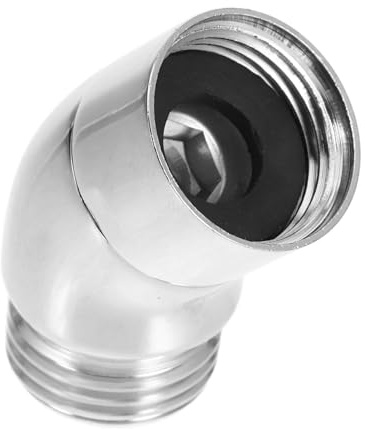 POPETPOP Shower Elbow Copper Connector for Wall Elbow Shower Head Adapter Swivel Function for Showering Components and Bathroom Accessories
