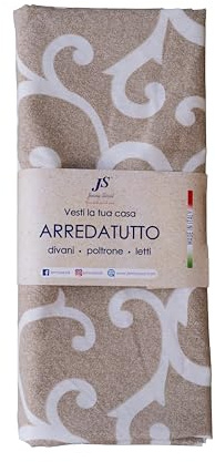 Jenny Sesal - ARREDATUTTO telo copritutto Gran Foulard (Matrimoniale, Giglio Beige)