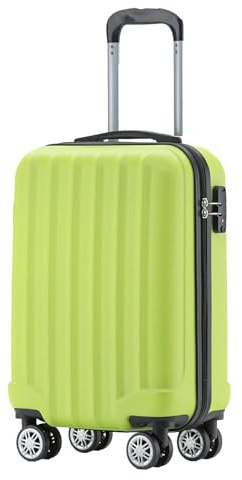 BEIBYE Reisekoffer Set 2080 – Trolley Koffer XL L M – TSA-Schloss, Zwillingsrollen, Hartschale, Handgepäck Boardcase (Green, M)