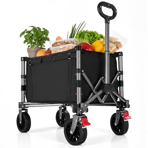 YEAUPE PRO Chariot Pliable 70L 80kg Compact, Fermeture Éclair Latérale