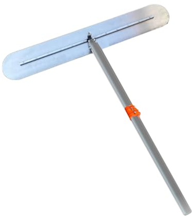 Paleta De Hormigón, Herramienta For Llana De Cemento, Rastrillo Autonivelante, Mango Ajustable De 120 A 430 Cm, For Acabado De Llana De Hormigón(100x430cm)