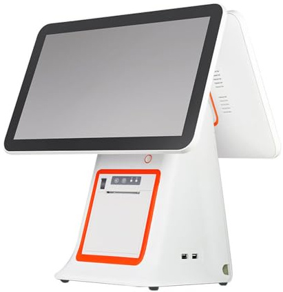 Terminal De Caisse Enregistreuse avec Écran Tactile Plat Et Écran Orienté Client, Caisse Enregistreuse avec Interface Intelligente for Divers Magasins