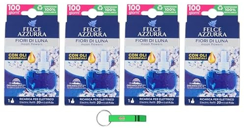Felce Azzurra Aria Casa Fiori di Luna Refil, deodorante per ambienti 20 ml + portachiavi Beni Culinari