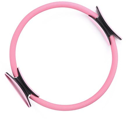 ALCXAZS Pilates Ring Übung Kreise Erwachsene Training Zubehör Einfarbig Yoga Sport Kreis Erwachsene Bodybuilding Hoop, Rosa