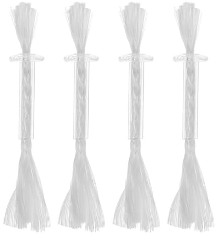 Artibetter Lampendocht Mit Röhrenhalter Für Öllampe Öllampendocht Als Ersatzdocht Für Tiki-Fackeln Taschenlampen Und Kerosin-Laternen 4 Stück Für Outdoor-Camping