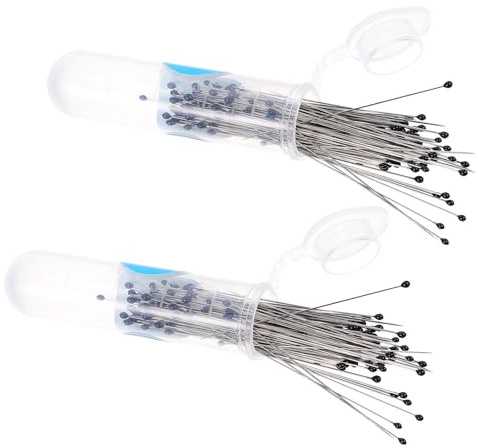 STAHAD 200 pièces Lot Épingles Inox pour Spécimens Entomologie avec Flacons Plastique Aiguilles Insectes Résistantes Corrosion pour Collection et Observation