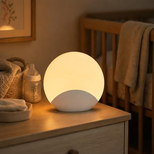 YzzYzz Silikon-Nachtlicht, Touch, RGB, Timer, USB-C Akku