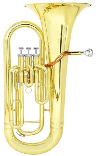 Euphonium Musikinstrumente Bb B Flat Euphonium 3 Tasten Messing Baritonhorn Mit Koffergurttuch Professionelle Leistung(Type2)